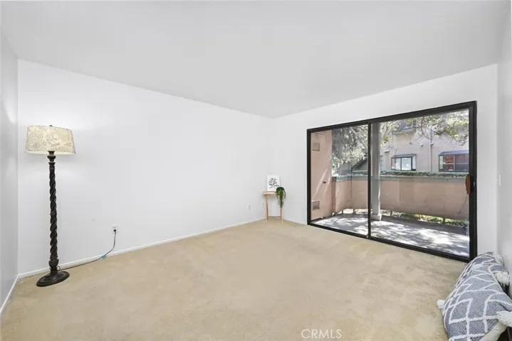 Spacious room connects to vanity area, laundry closet, walk in closet and bathroom