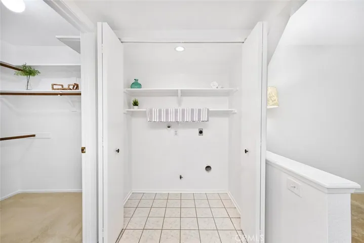Inside Laundry Closet and storage