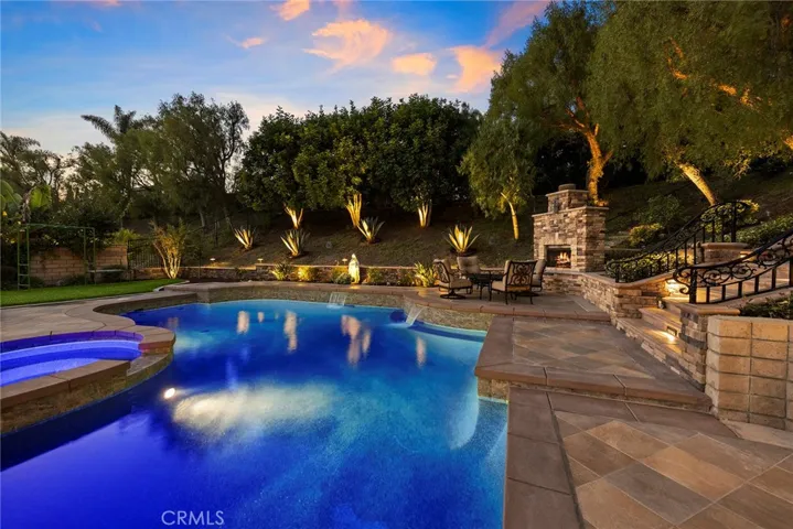 Expansive lot, all set up for Entertaining! Newly remodeled pebble tec pool and Led colored lights. Lots of hardscape in stone.