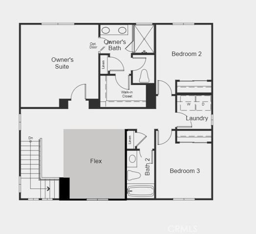 Structural options include: flex room and garage service door.