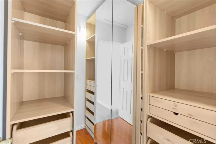 Master bedroom's walk in closet