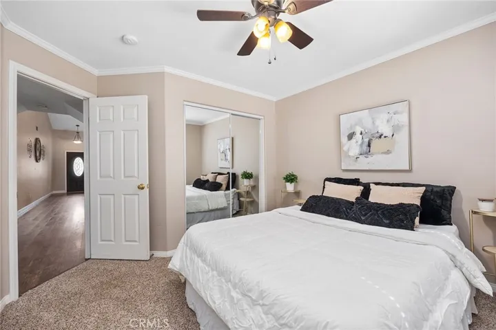 Main Floor Bedroom with Ceiling Fan