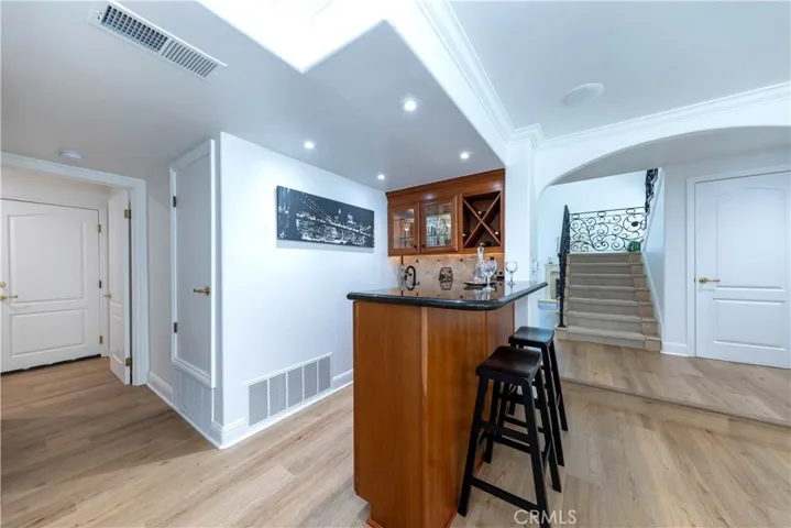Recessed lighting.
