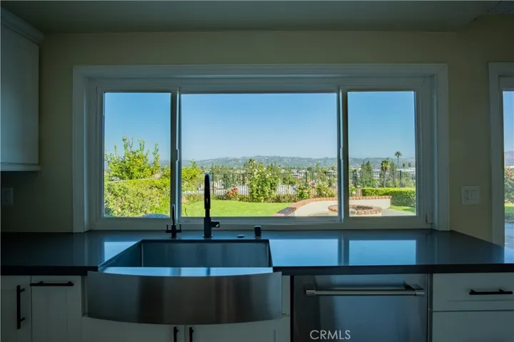 Kitchen with view