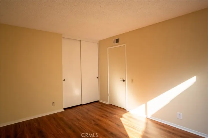 Bedroom with side yard view