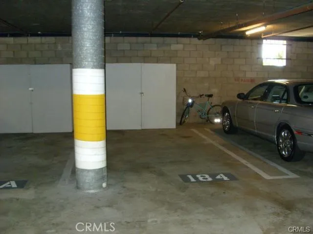 Parking spot with storage