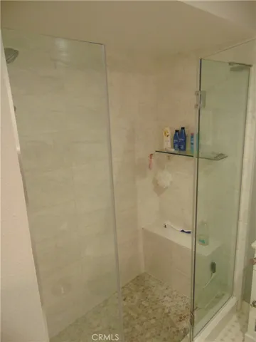 Custom Step in shower enclosure w seat