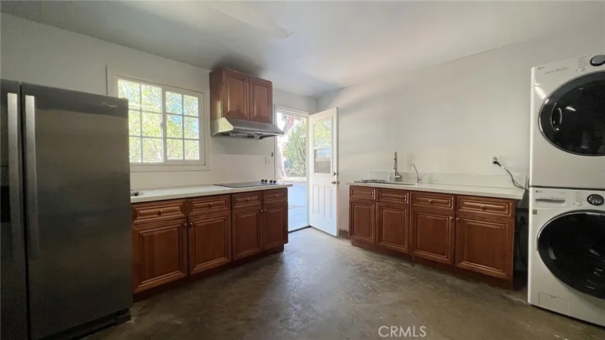 Separate Kitchen and laundry area in garage