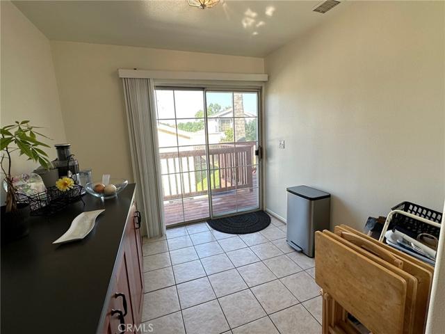 View of deck from Kitchen