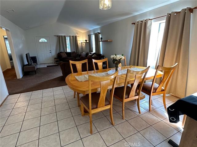 Dining area with view of living room