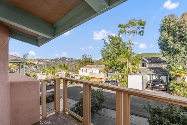 Hillside and mountain views from main level bedroom