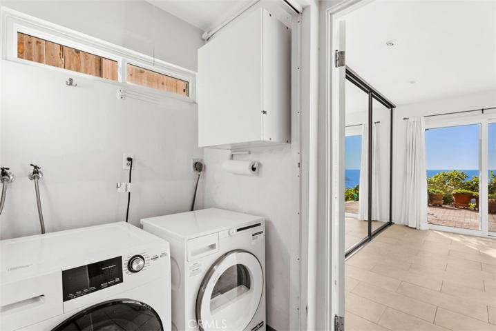 Indoor laundry for easy access
