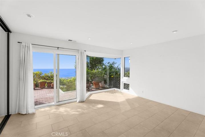 Large bedroom with privacy & views
