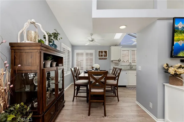 Dining Area with fan