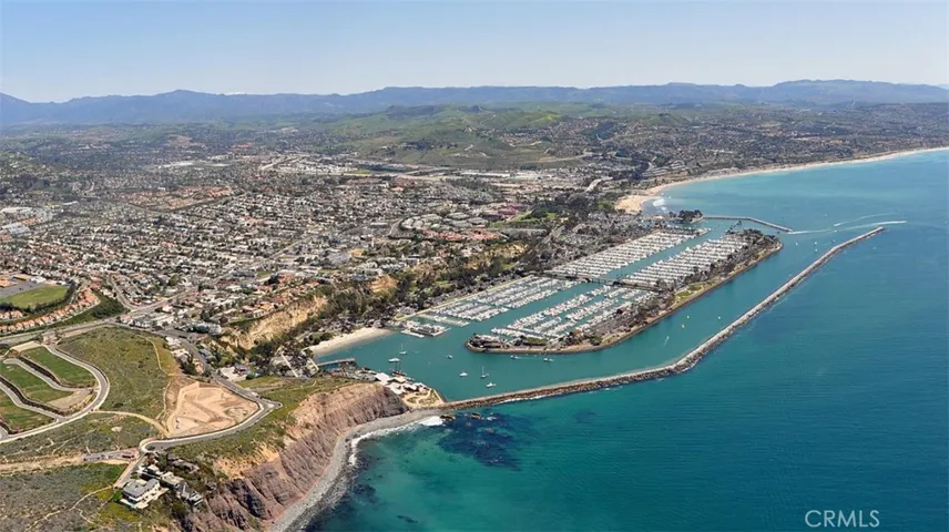 Aerial of Dana Point Harbor.