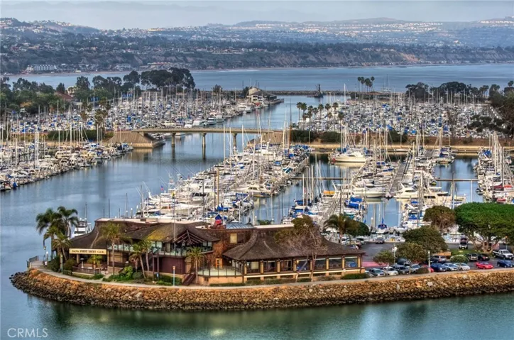 Aerial of Dana Point Harbor which is undergoing a $400 million renovation!