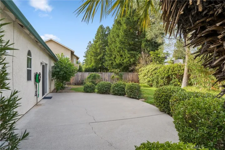 Nice large patio in backyard.