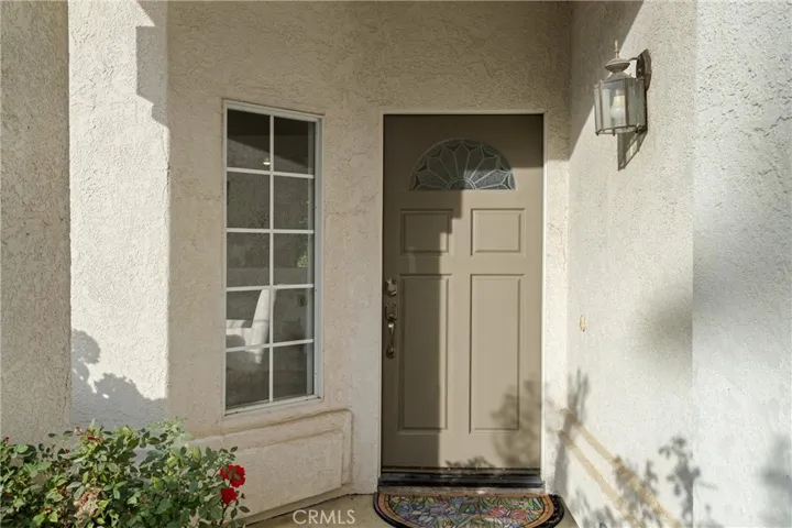 Freshly painted front door