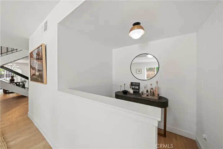 Dry bar area