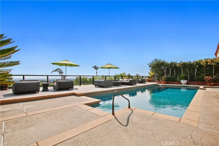 Large very private pool & deck area.