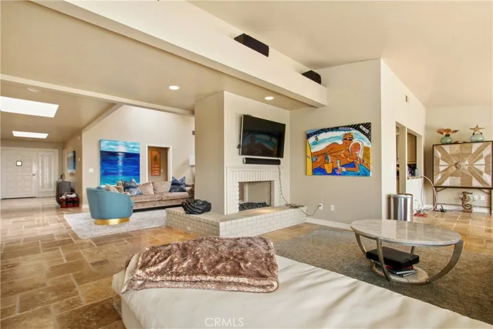 Showing family room and casual dining area.