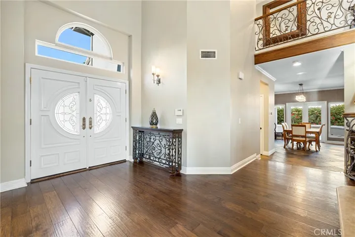 Foyer looking towards the formal dining room.