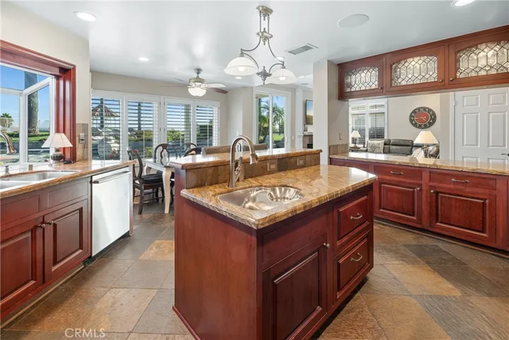 Island toward breakfast nook and backyard.