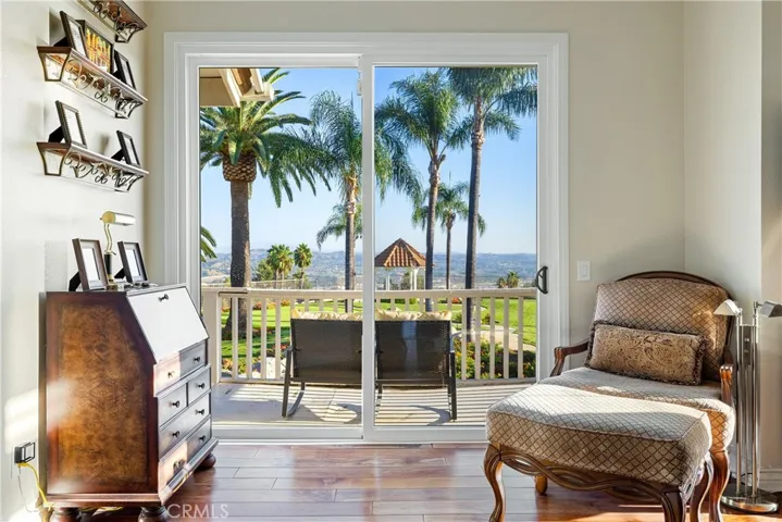 Sliding door to balcony.