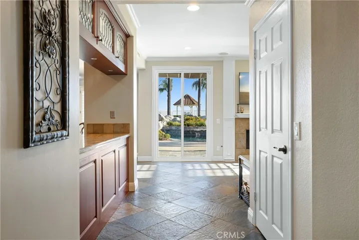 Entry to the kitchen and family room.