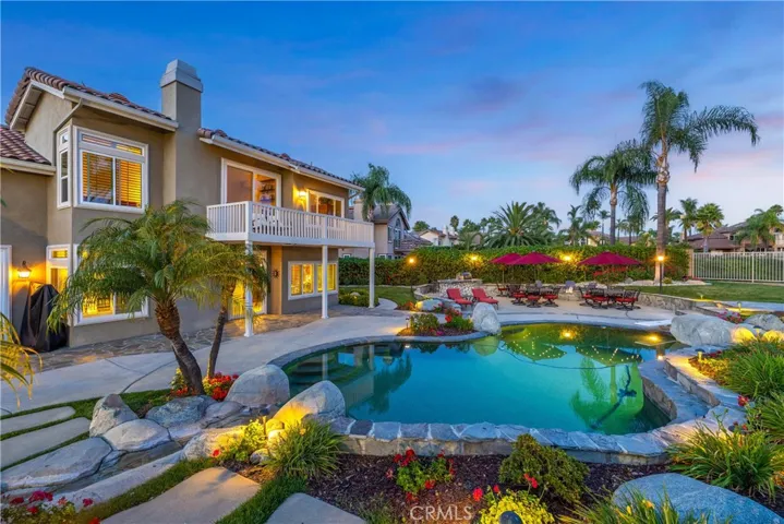 Pool view from the side.