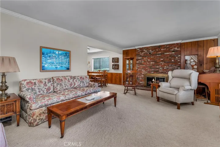 Living Room with a fireplace