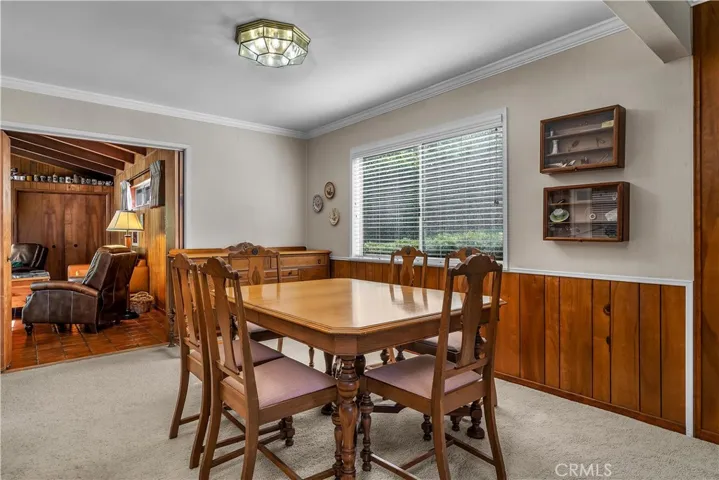 The dining room