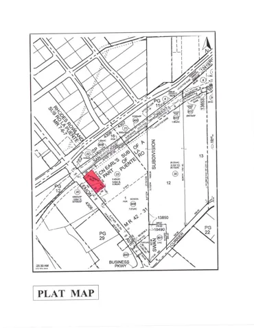 ALMOST 1 ACRE, OUTLINED IN RED