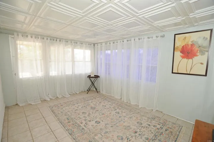 Additional enclosed bonus room. Not included in the square feet