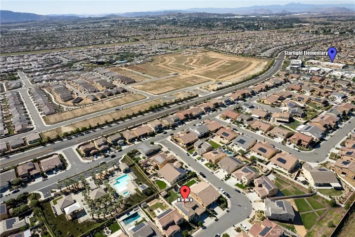 Aerial community view.