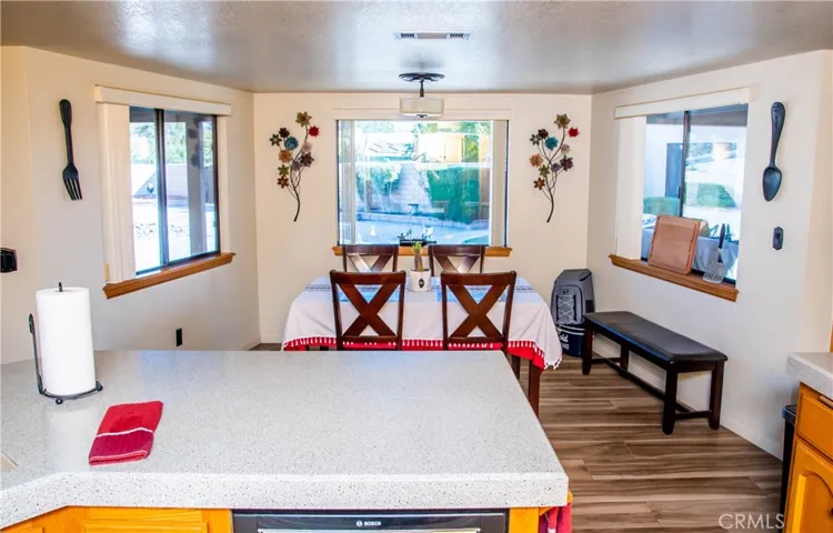 Everyday dining area next to open kitchen.