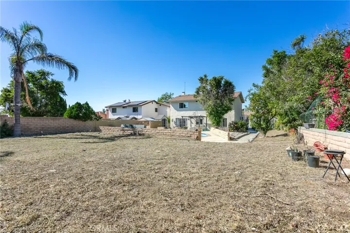 Large back yard