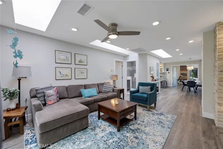 Open Concept Floor Plan with Dining Room, Kitchen, and 2nd Bedroom/Office