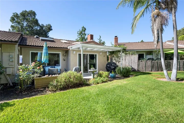 Serene space to entertain or just to sit and enjoy the lushly landscaped grounds of Laguna Woods!