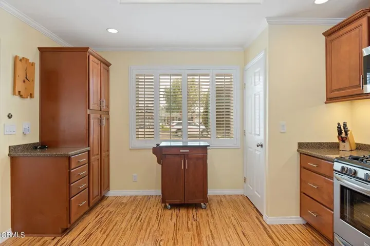 Kitchen facing  street