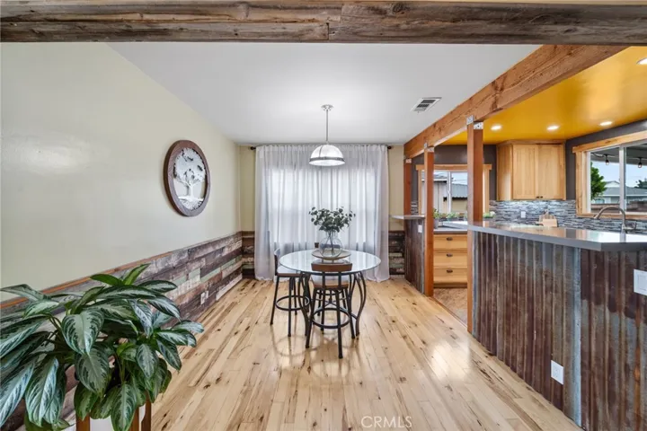 Reclaimed wood wainscoting