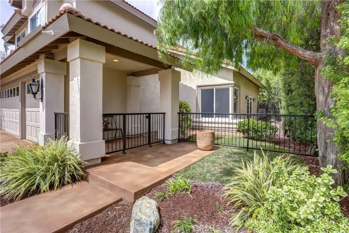 Beautifully landscaped front entry