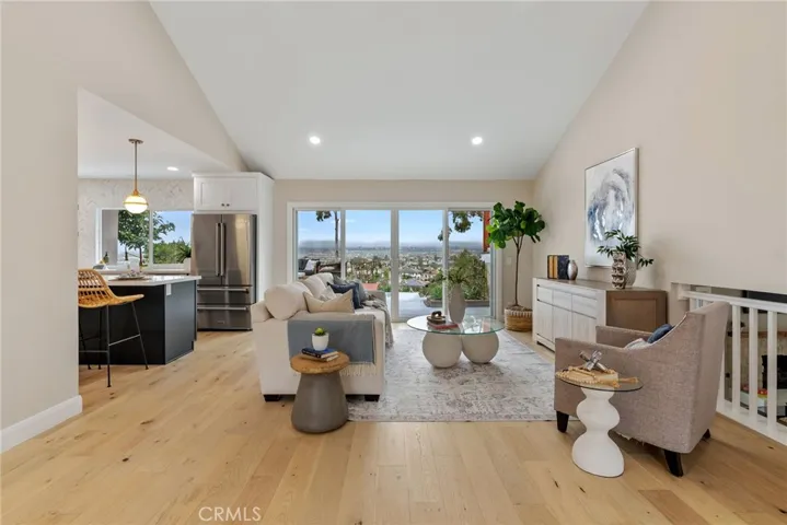 Formal living room from the vantage point of the front door