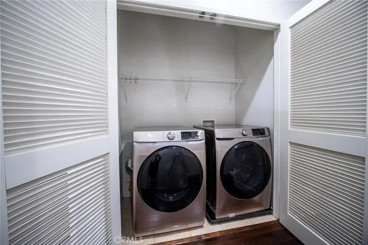 Upstairs laundry closet