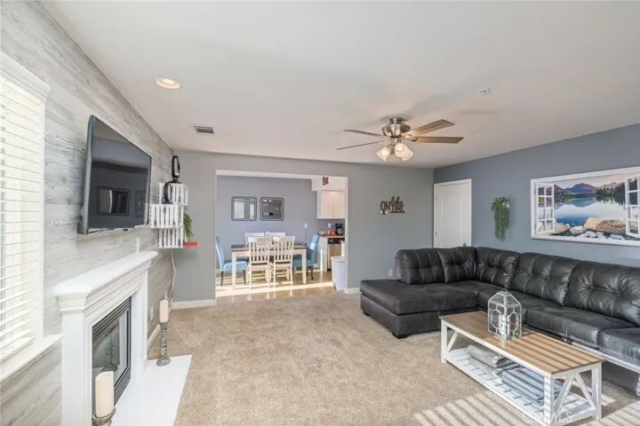 Living Room with open floor plan