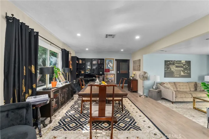 View from kitchen into main living space