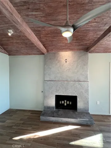 The gas fireplace is the center of your living room.