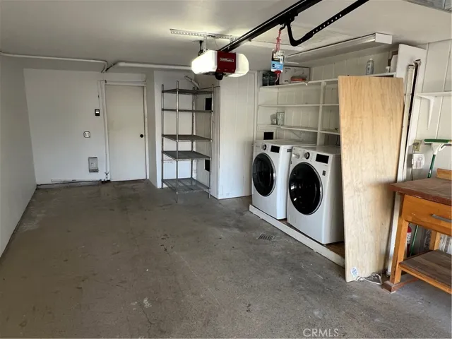 The attached garage.