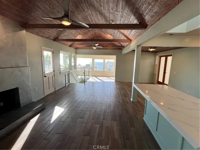 Looking out to the ocean.