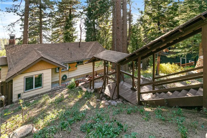 Covered stair to home